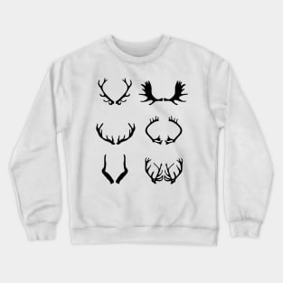 Deer Moose Elk Caribou Impala Reindeer Antler Crewneck Sweatshirt